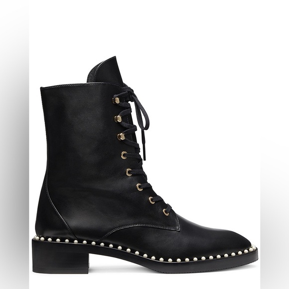 Stuart Weitzman Sondra Pearl Bootie Black Size 11M - Picture 2 of 16